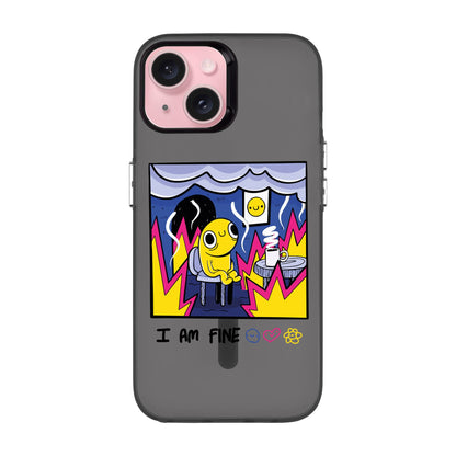 I AM FINE-iPhone 15 Hold Kılıf MagSafe Özellikli