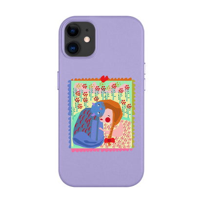 KEDİ POSTA PULU-Leather Kılıf MagSafe Özellikli - iPhone 11