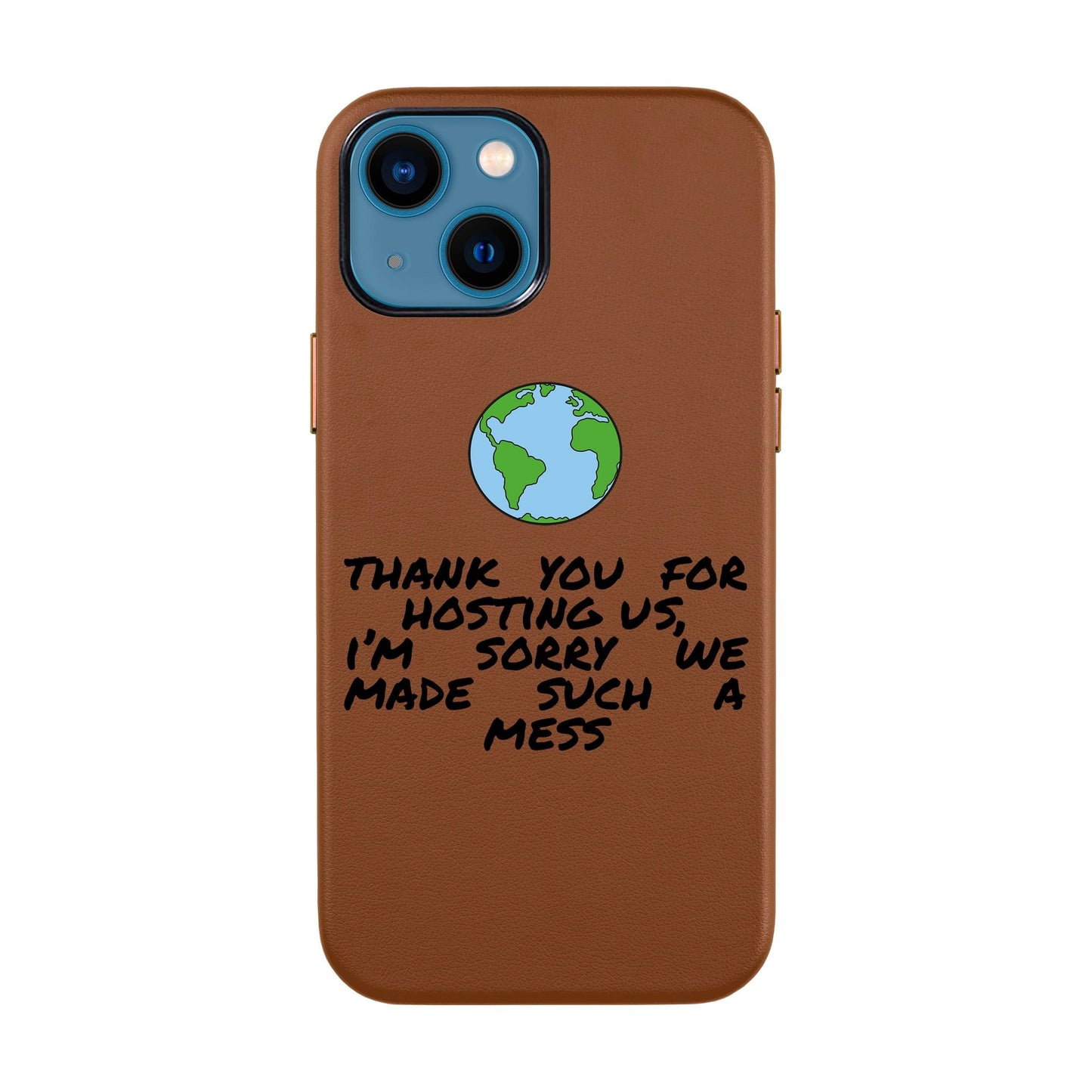 MESS-iPhone 14 Leather Kılıf