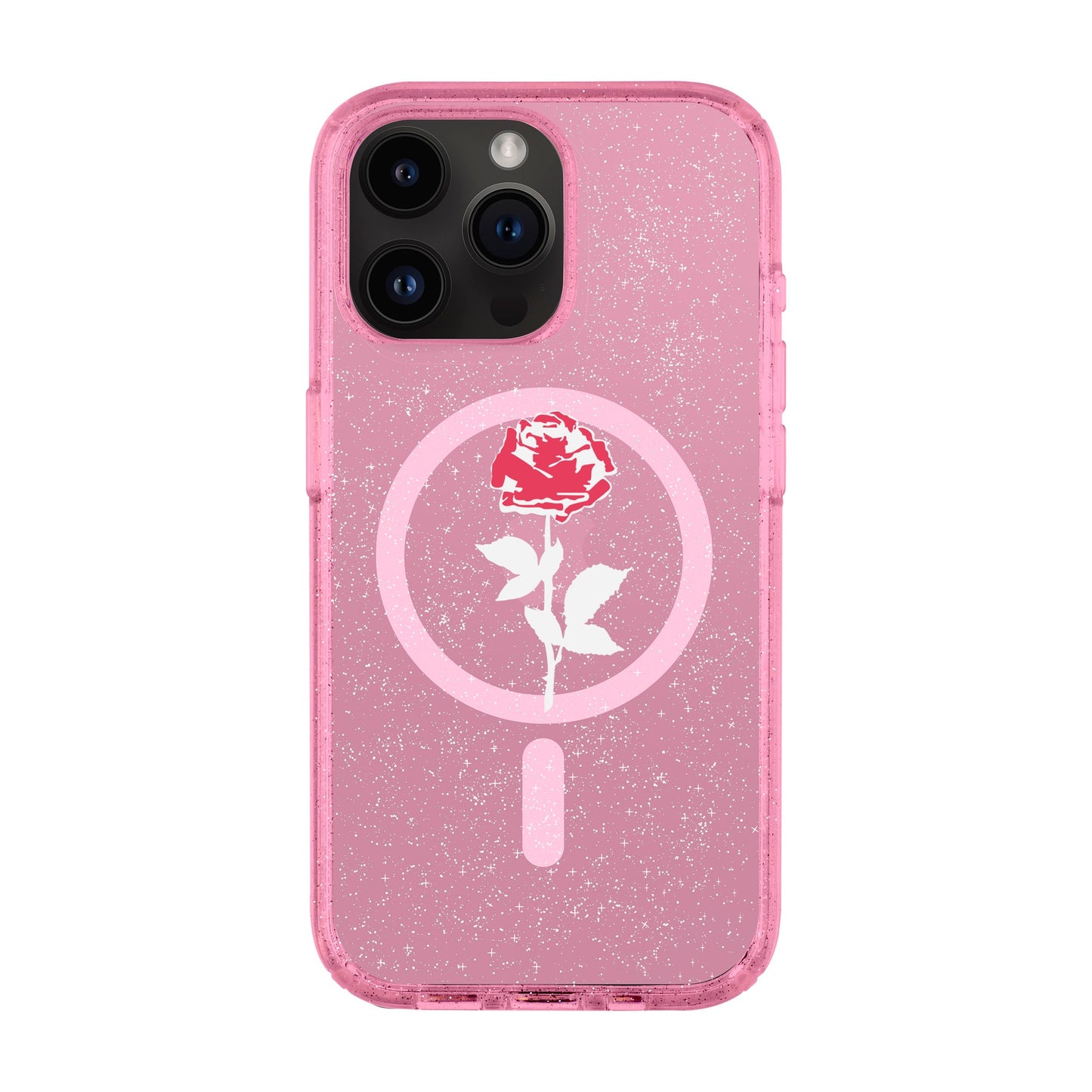 NATUREL ROSE-iPhone 14 Pro Max Shiny Kılıf MagSafe Özellikli