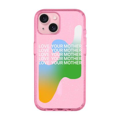 LOVE YOUR MOTHER-iPhone 15 Plus Shiny Kılıf MagSafe Özellikli