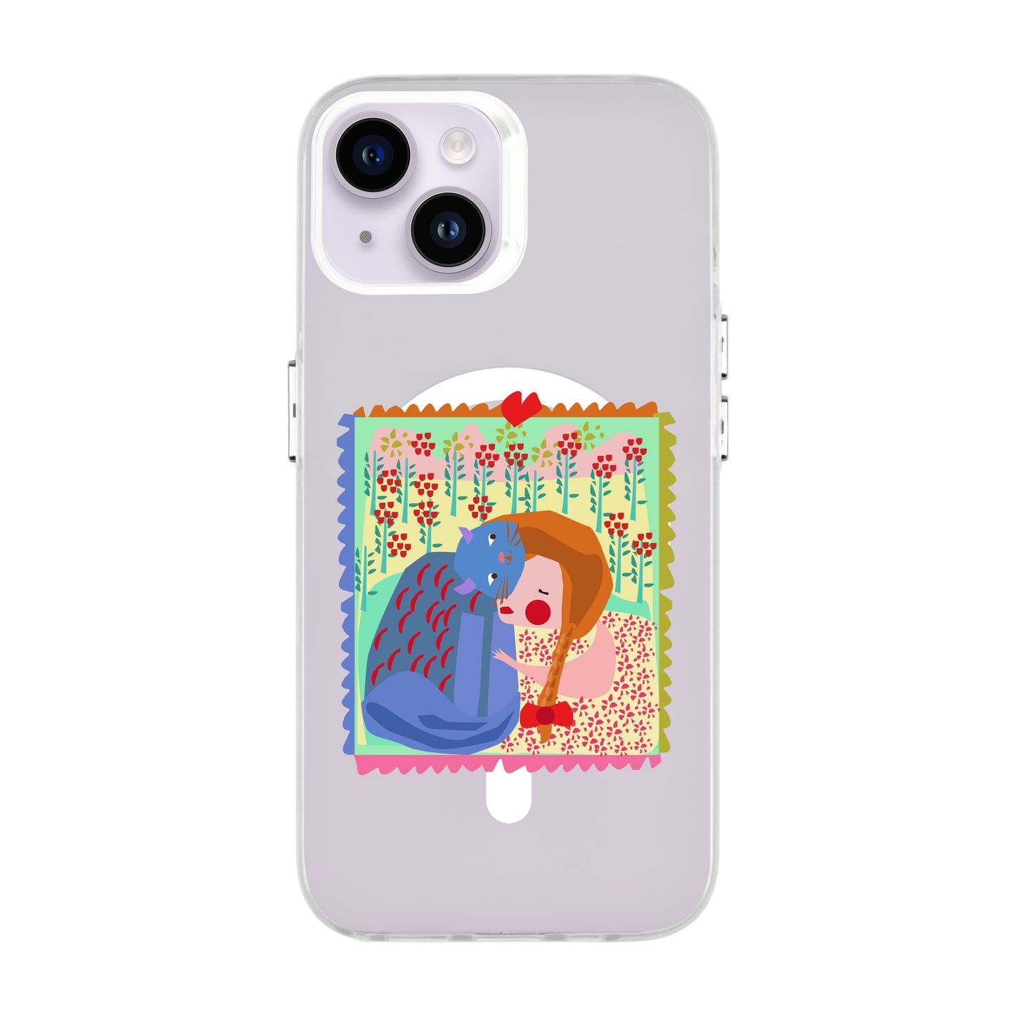 KEDİ POSTA PULU-Hold Kılıf MagSafe Özellikli - iPhone 13