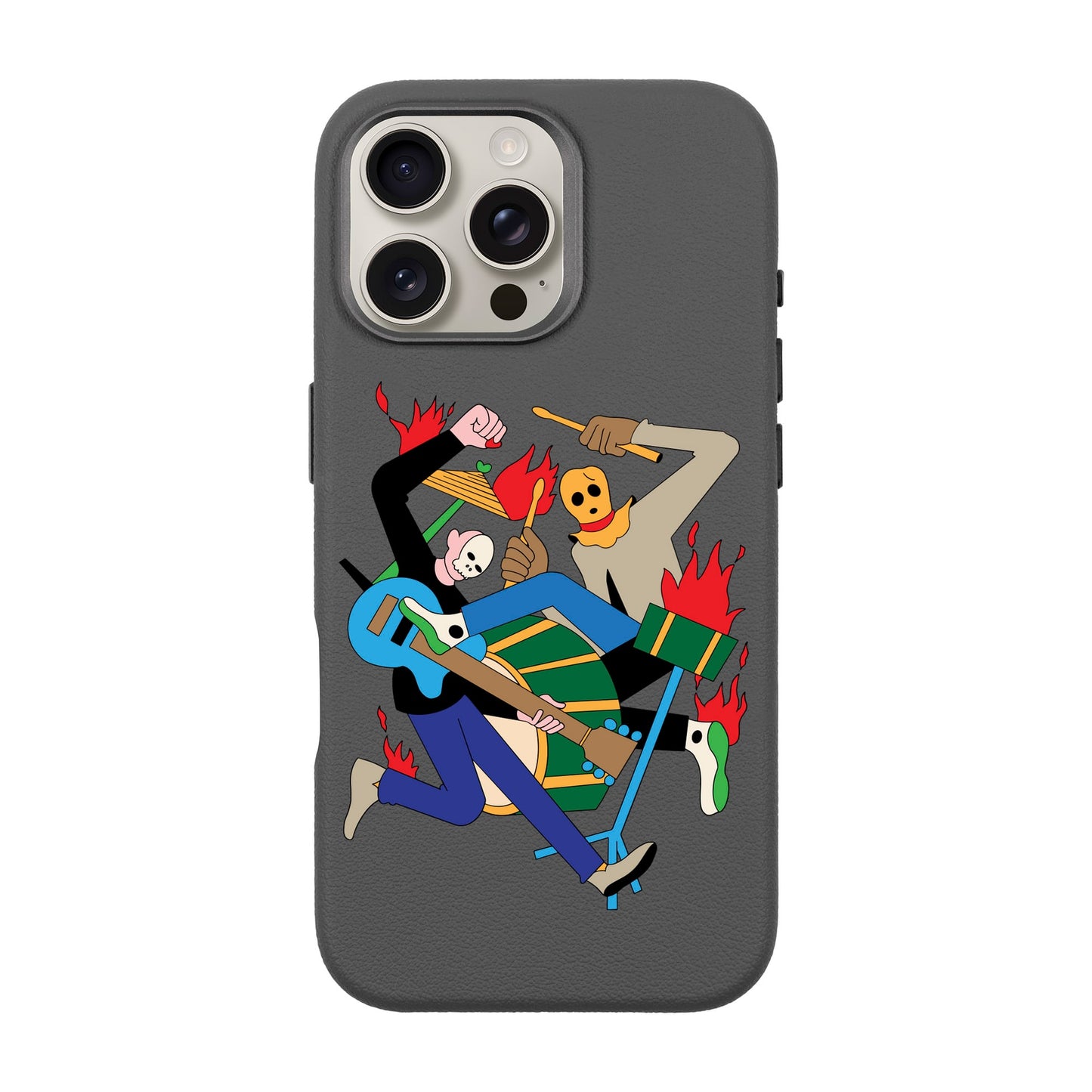MONSTER MASH-iPhone 16 Pro Max Leather Premium Kılıf MagSafe Özellikli