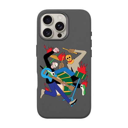 MONSTER MASH-iPhone 16 Pro Max Leather Premium Kılıf MagSafe Özellikli