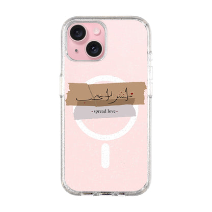 SPREAD LOVE-iPhone 15 Plus Shiny Kılıf MagSafe Özellikli