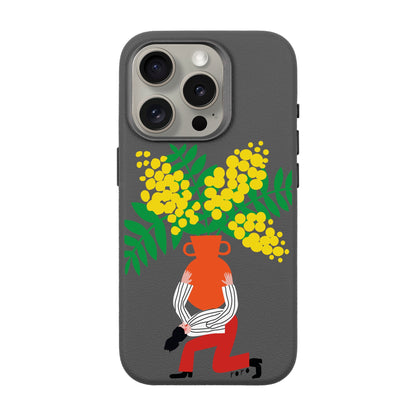 VASE-iPhone 15 Pro Leather Premium Kılıf MagSafe Özellikli