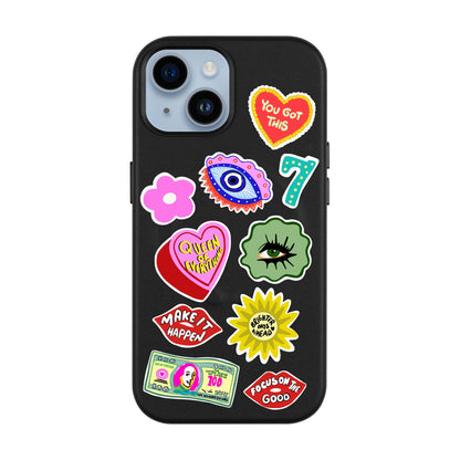 HM STICKERS-Leather Kılıf MagSafe Özellikli - iPhone 13