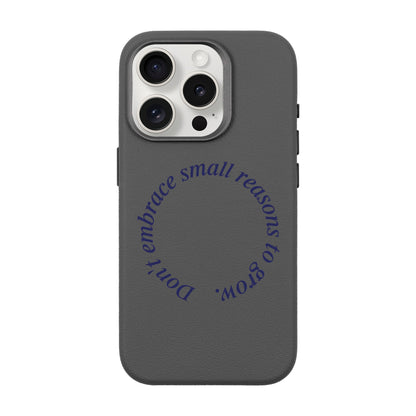 GROW-iPhone 15 Pro Leather Premium Kılıf MagSafe Özellikli