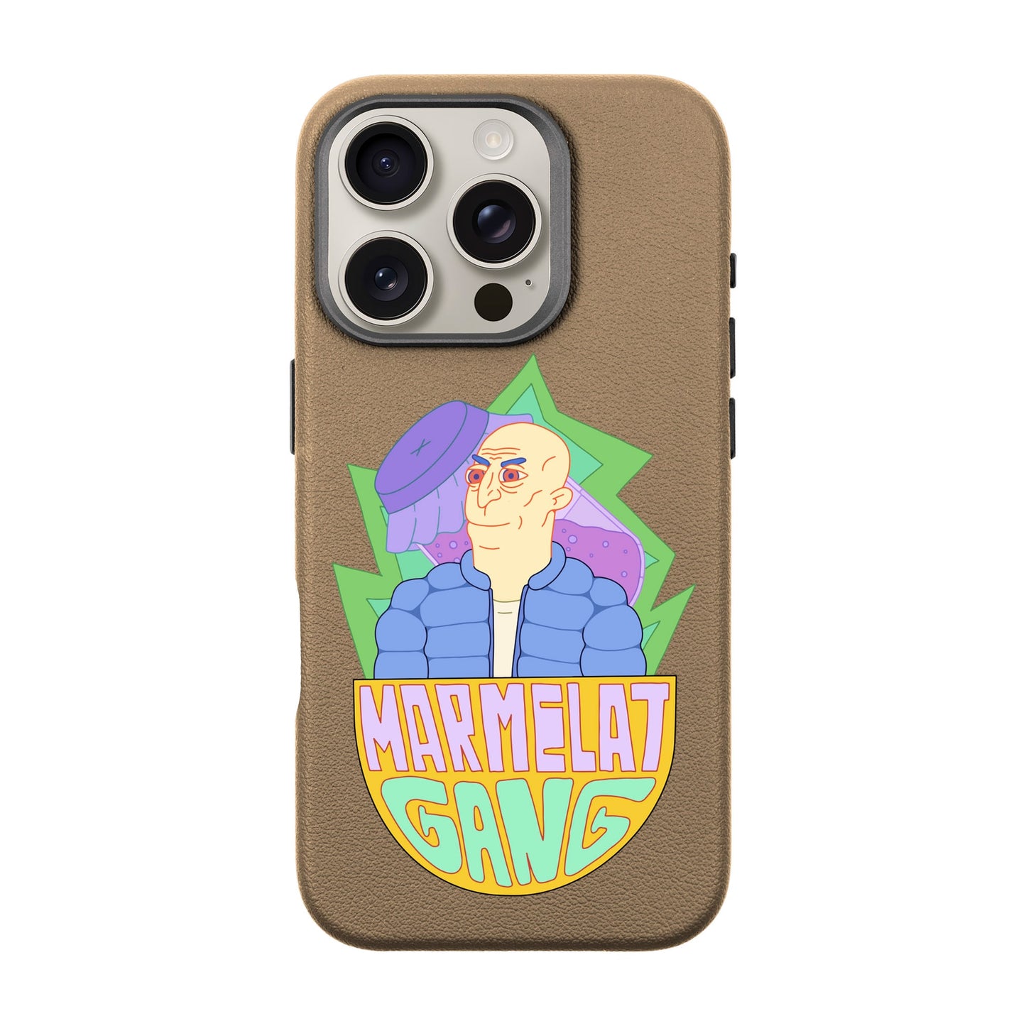 MARMELAT GANG-iPhone 16 Pro Leather Premium Kılıf MagSafe Özellikli