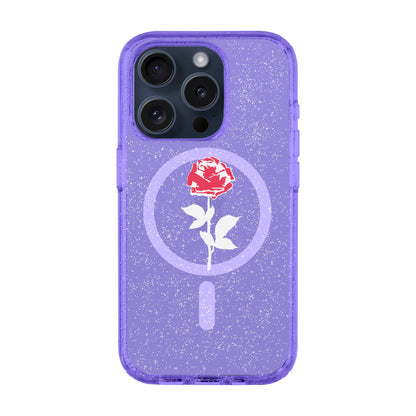 NATUREL ROSE-iPhone 15 Pro Shiny Kılıf MagSafe Özellikli