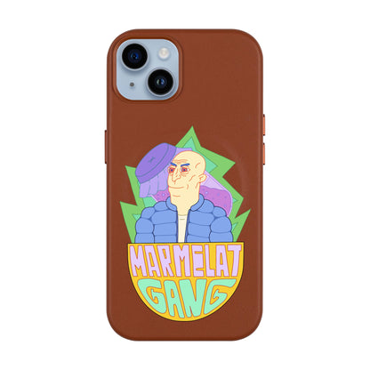 MARMELAT GANG-iPhone 14 Plus Leather Kılıf MagSafe Özellikli