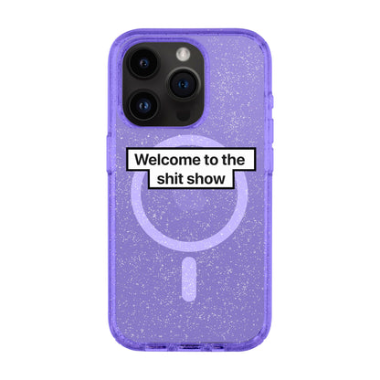 WELCOME-iPhone 14 Pro Shiny Kılıf MagSafe Özellikli