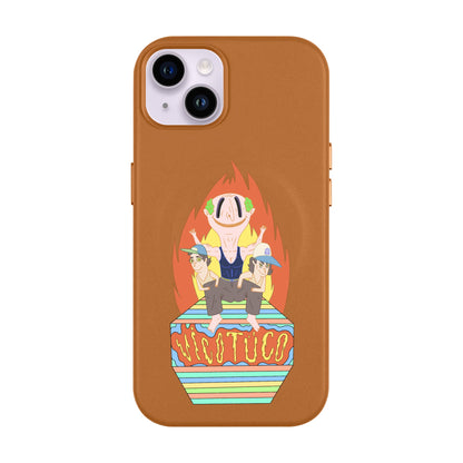 VİCOTÜCO ADAM-iPhone 14 Plus Leather Kılıf MagSafe Özellikli