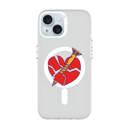 BROKEN HEART-iPhone 15 Hold Kılıf MagSafe Özellikli