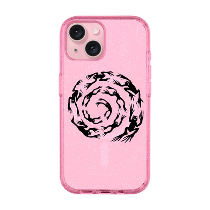 SWIRLING FROGS-iPhone 14 Plus Shiny Kılıf MagSafe Özellikli