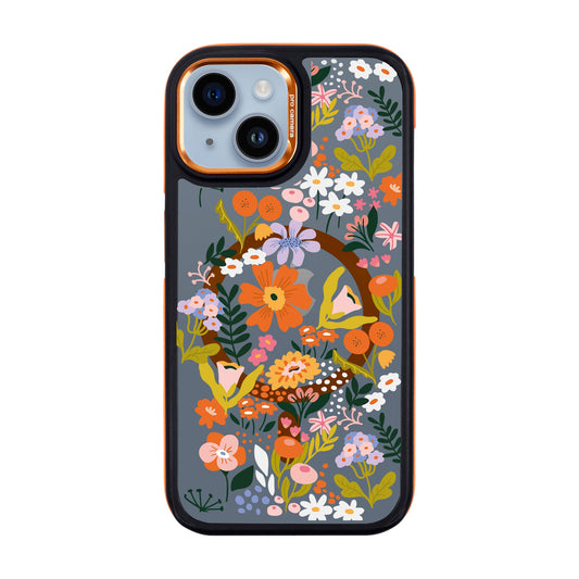 FLOWER-iPhone 14 Dark Kılıf MagSafe Özellikli