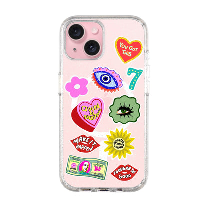 HM STICKERS-iPhone 15 Plus Shiny Kılıf MagSafe Özellikli