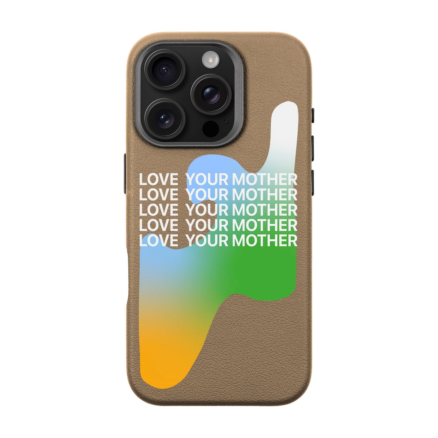 LOVE YOUR MOTHER-iPhone 16 Pro Leather Premium Kılıf MagSafe Özellikli