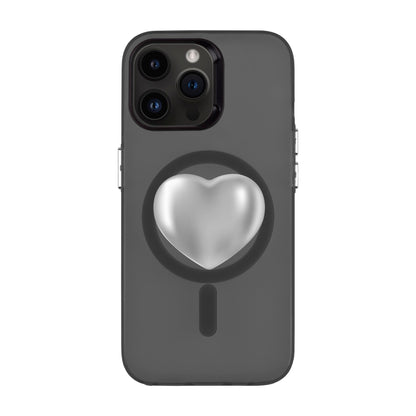 SILVER HEART-iPhone 14 Pro Max Hold Kılıf MagSafe Özellikli