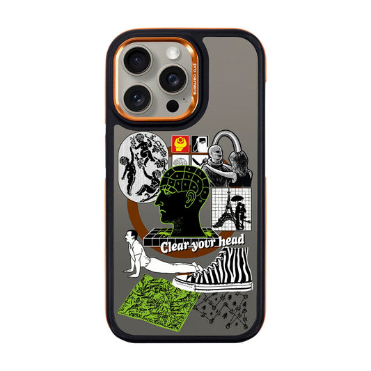 CLEAR YOUR HEAD-iPhone 15 Pro Max Dark Kılıf MagSafe Özellikli