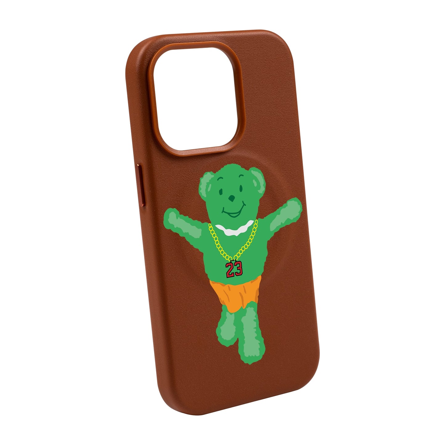 GREEN BEAR-Leather Kılıf MagSafe Özellikli - iPhone 13