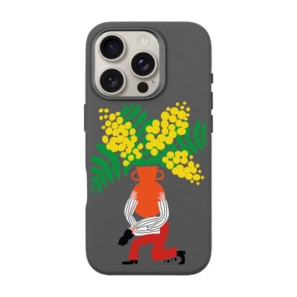 VASE-iPhone 16 Pro Leather Premium Kılıf MagSafe Özellikli
