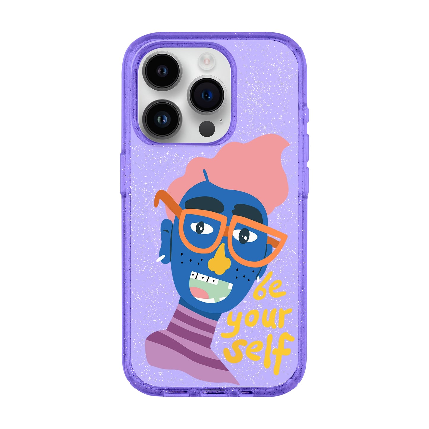 BE YOUR SELF-iPhone 14 Pro Shiny Kılıf MagSafe Özellikli