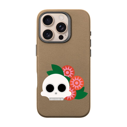 MEMENTO BLOOM-iPhone 16 Pro Leather Premium Kılıf MagSafe Özellikli
