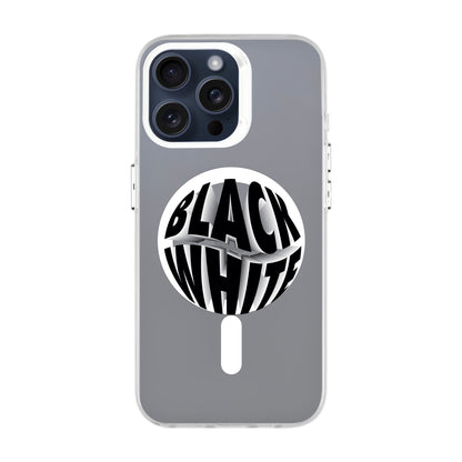 BLACK WHITE-iPhone 12 Pro Hold Kılıf MagSafe Özellikli
