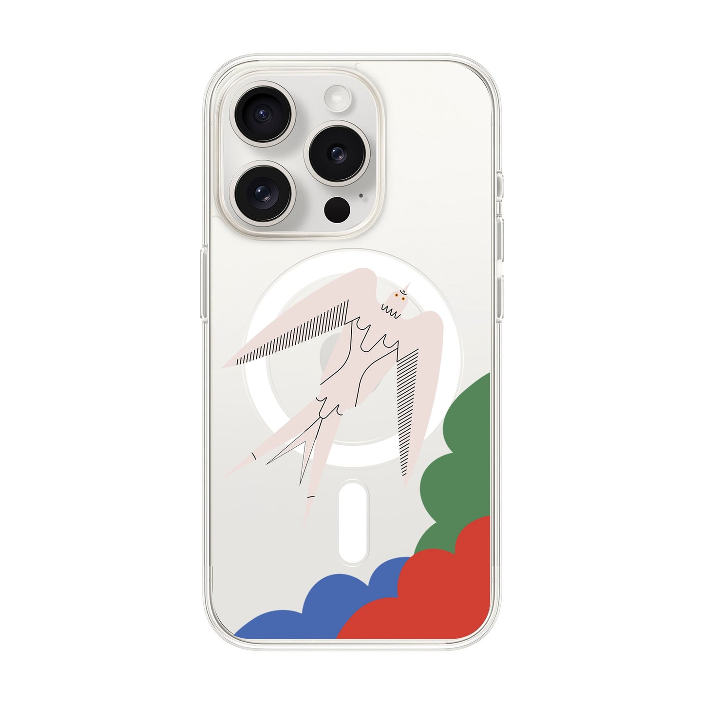 L’OISEAU LIBRE-Solid Kılıf MagSafe Özellikli - iPhone 15 Pro