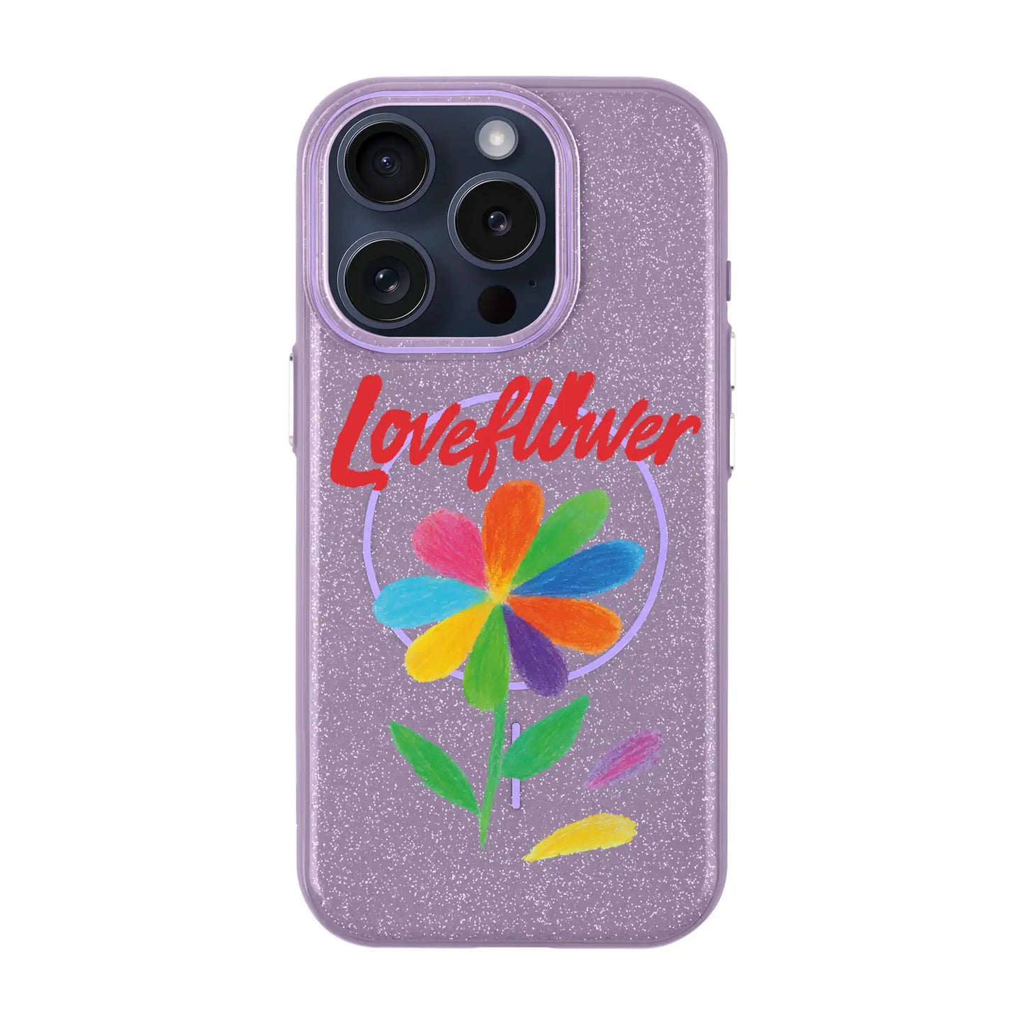 LOVE FLOWER-iPhone 15 Pro Radiant Kılıf MagSafe Özellikli