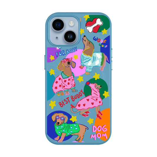 DOG MOM-iPhone 13 Leather Kılıf MagSafe Özellikli