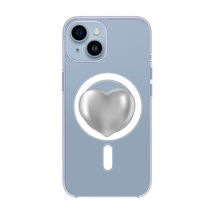 SILVER HEART-iPhone 13 Pro Max Solid Kılıf MagSafe Özellikli