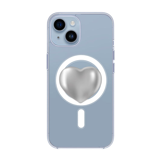 SILVER HEART-iPhone 13 Pro Max Solid Kılıf MagSafe Özellikli