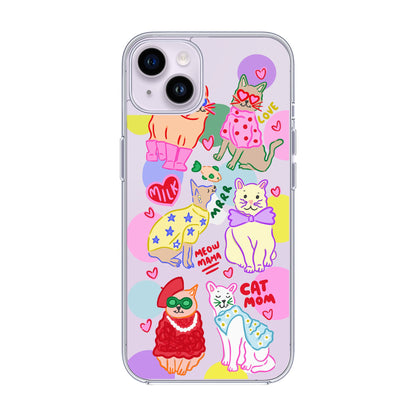 CAT MOM-iPhone 14 Plus Solid Kılıf