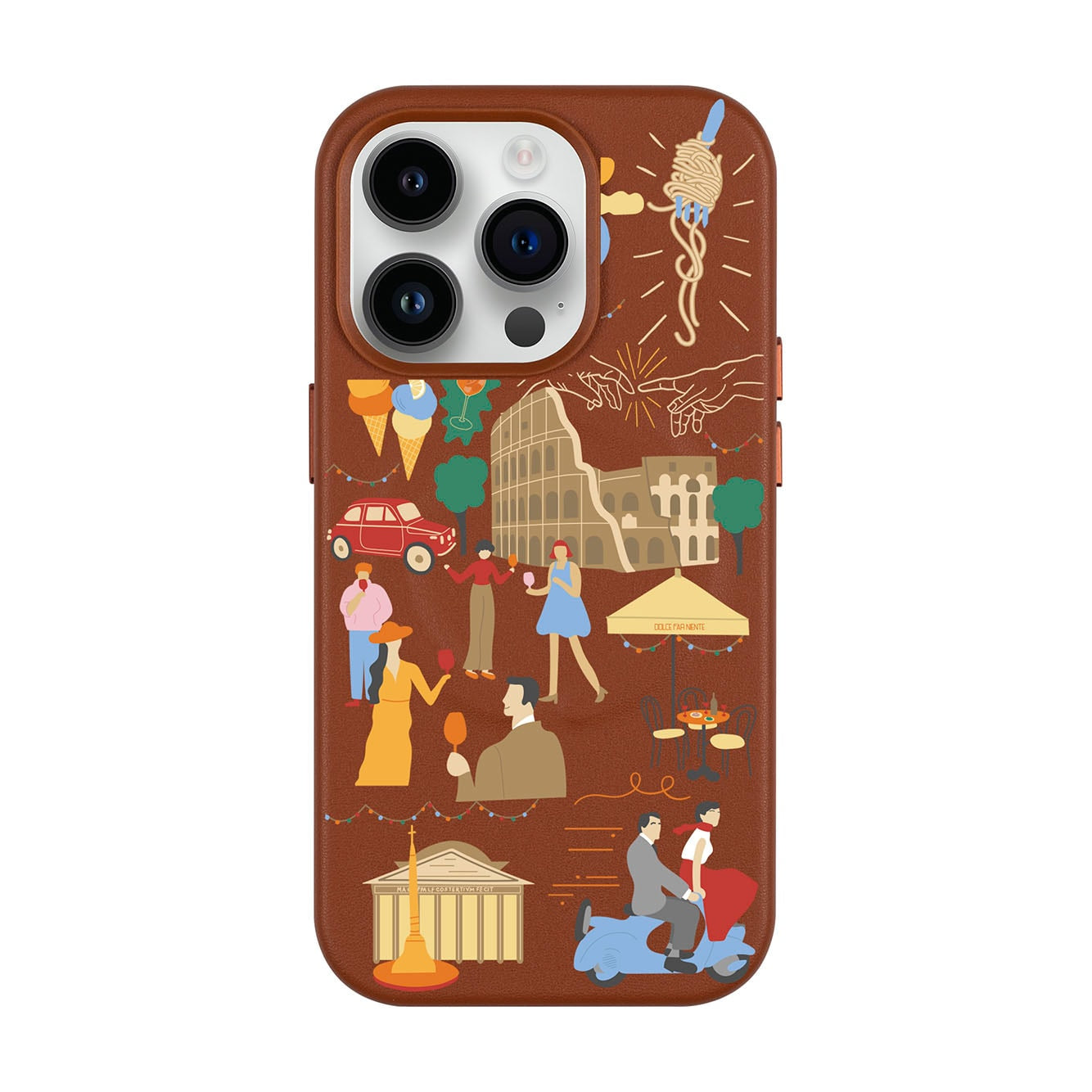 ROMA-Leather Kılıf MagSafe Özellikli - iPhone 14 Pro