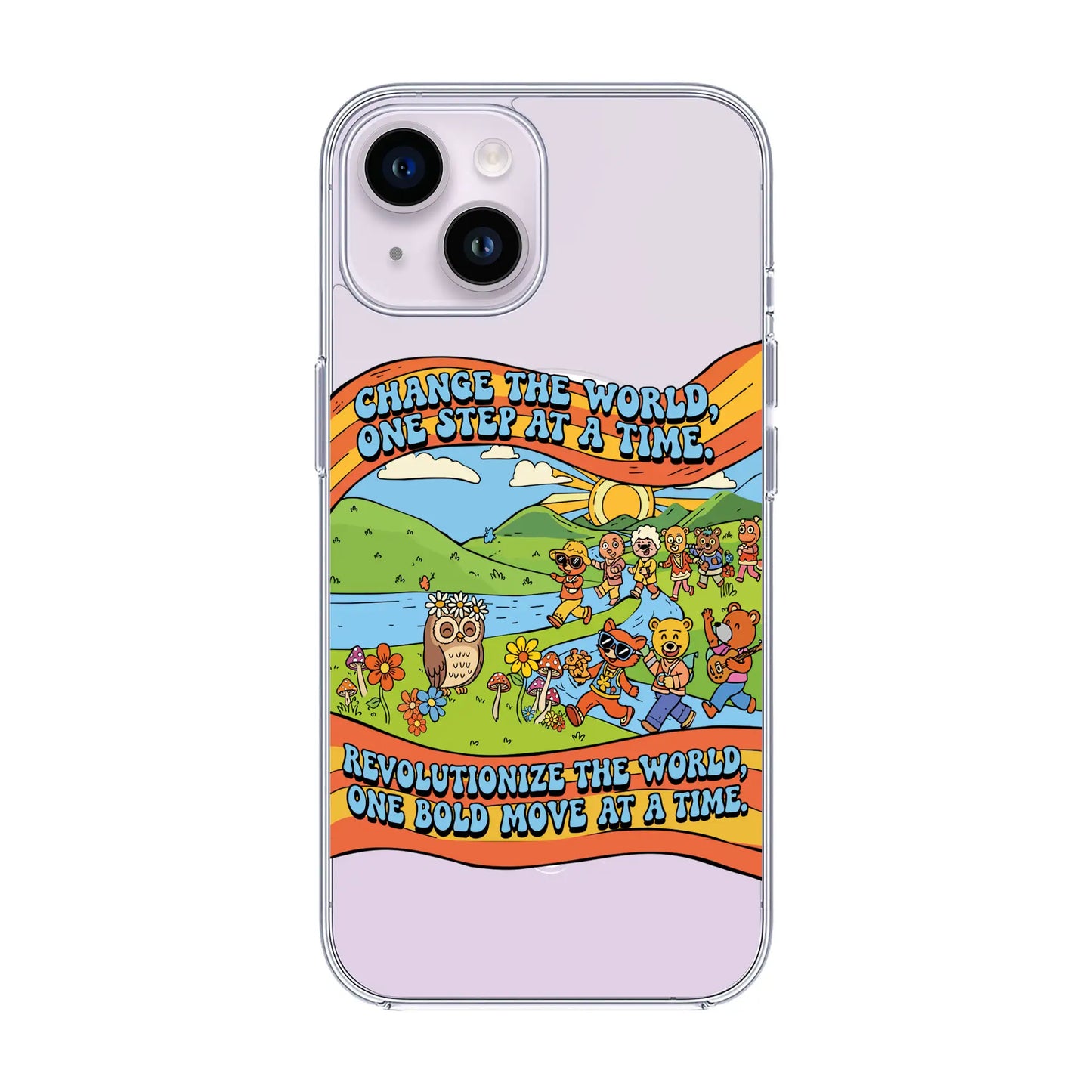CHANGE THE WORLD-iPhone 14 Solid Kılıf