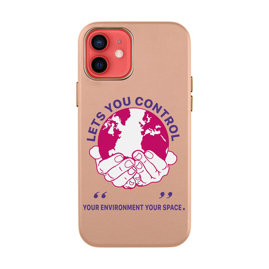 WORLD-iPhone 12 Leather Kılıf