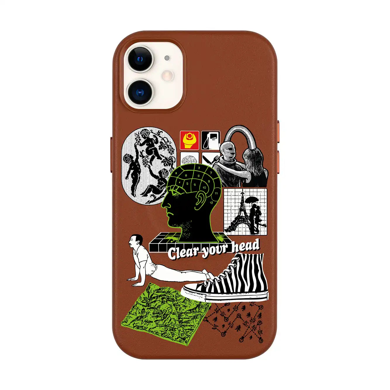 CLEAR YOUR HEAD-iPhone 11 Leather Kılıf MagSafe Özellikli