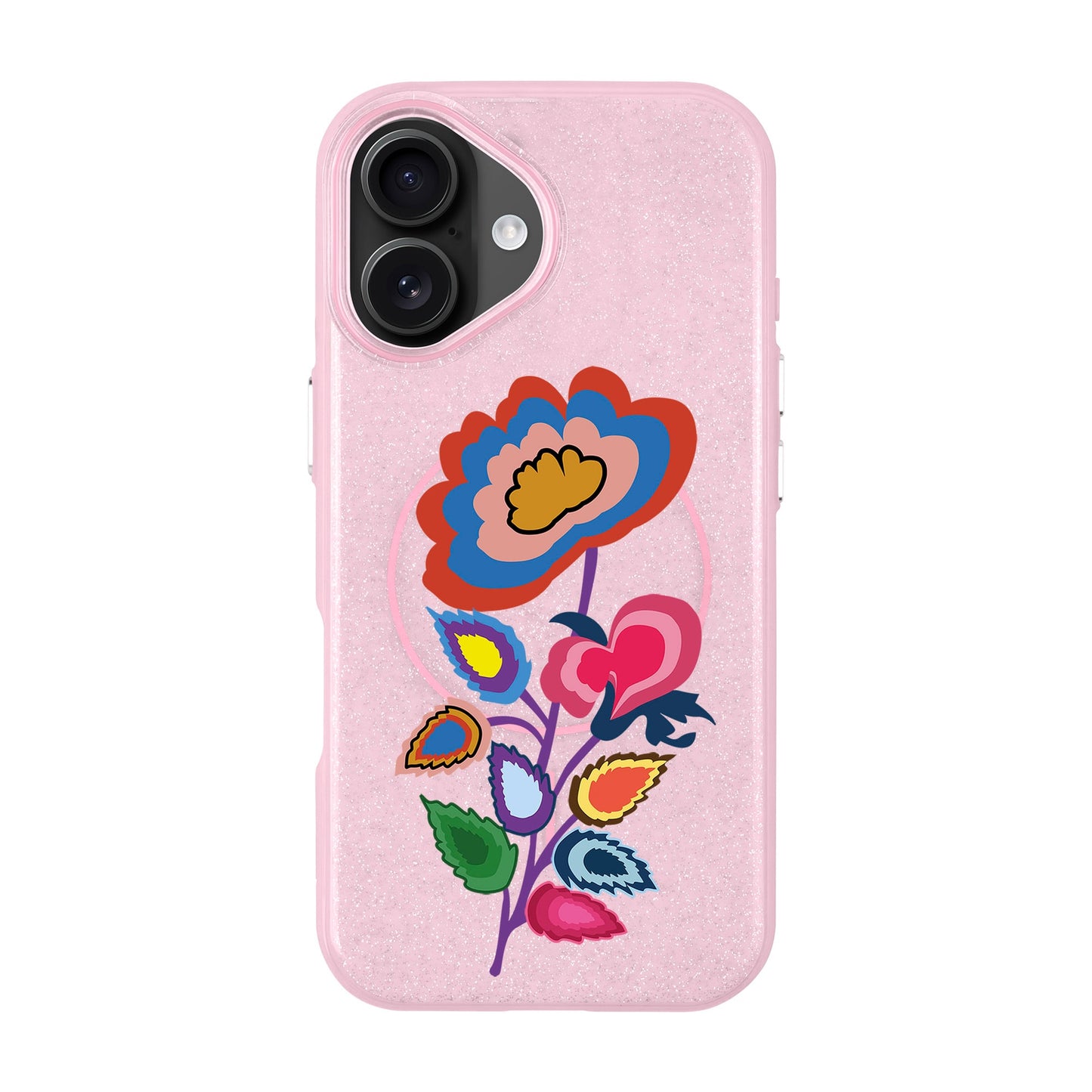 KNITTED FLOWER-iPhone 16 Plus Radiant Kılıf MagSafe Özellikli