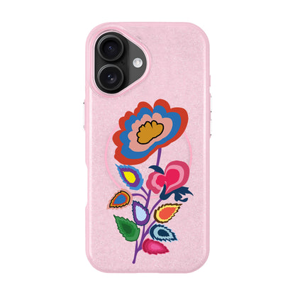 KNITTED FLOWER-iPhone 16 Plus Radiant Kılıf MagSafe Özellikli