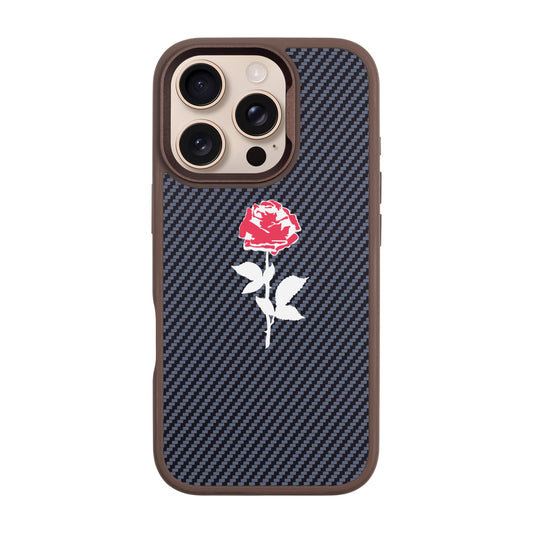 NATUREL ROSE-iPhone 16 Pro Plaid Kılıf MagSafe Özellikli