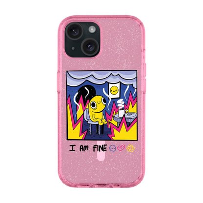I AM FINE-iPhone 14 Plus Shiny Kılıf MagSafe Özellikli