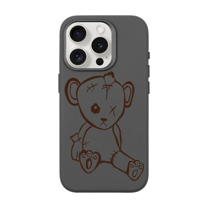 BABY BEAR-iPhone 15 Pro Leather Premium Kılıf MagSafe Özellikli