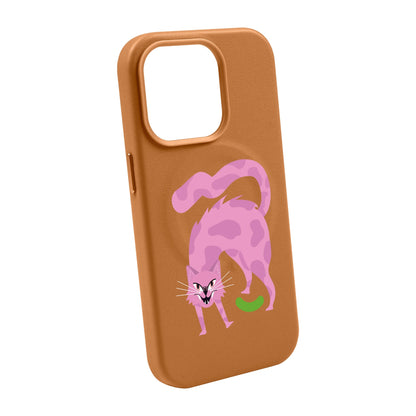 GRUMBLEPAWS-iPhone 14 Plus Leather Kılıf MagSafe Özellikli