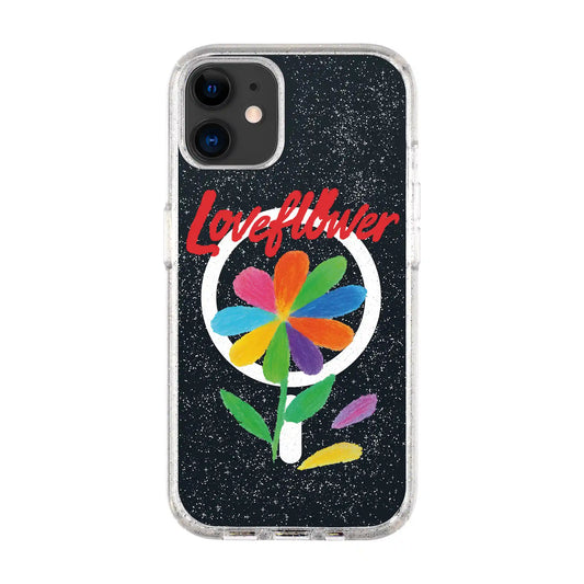 LOVE FLOWER-iPhone 11 Shiny Kılıf MagSafe Özellikli