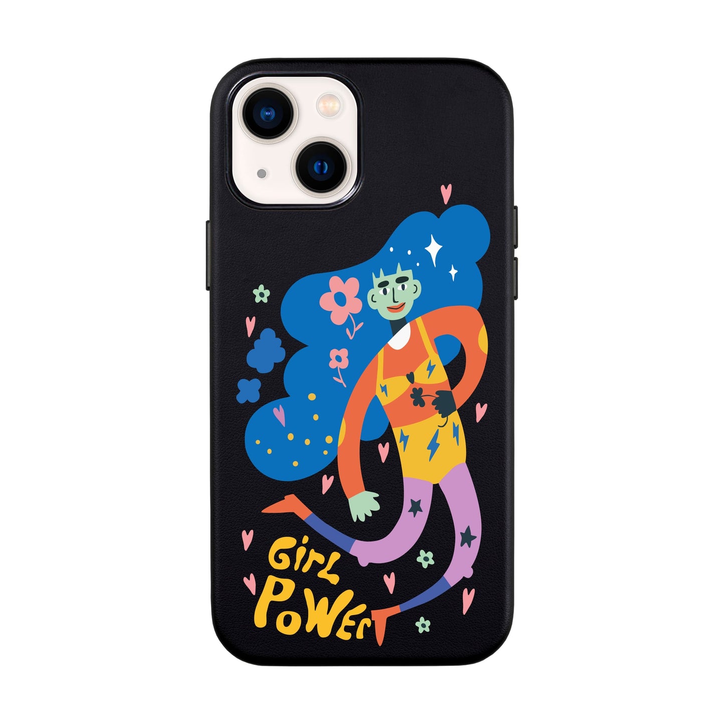 GIRL POWER-Leather Kılıf MagSafe Özellikli - iPhone 13