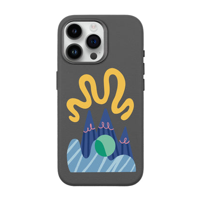 MOUNTAIN-iPhone 14 Pro Max Leather Premium Kılıf MagSafe Özellikli