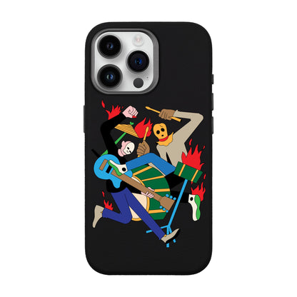 MONSTER MASH-iPhone 14 Pro Max Leather Premium Kılıf MagSafe Özellikli