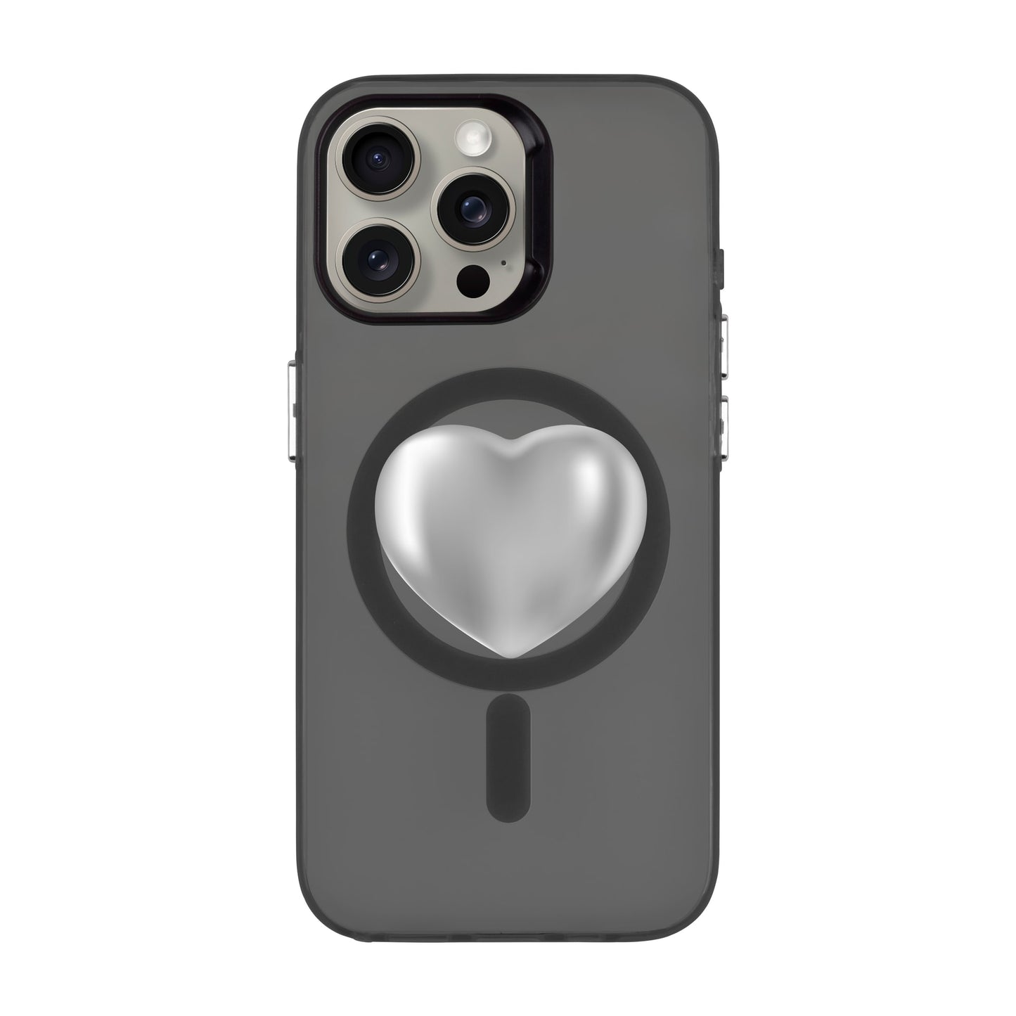 SILVER HEART-iPhone 15 Pro Max Hold Kılıf MagSafe Özellikli